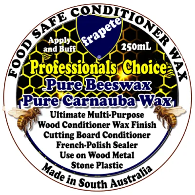 frapete Carnauba beeswax cream oil food-safe wood wax is the best high-quality wood conditioner and protector. It has one of the highest wax content