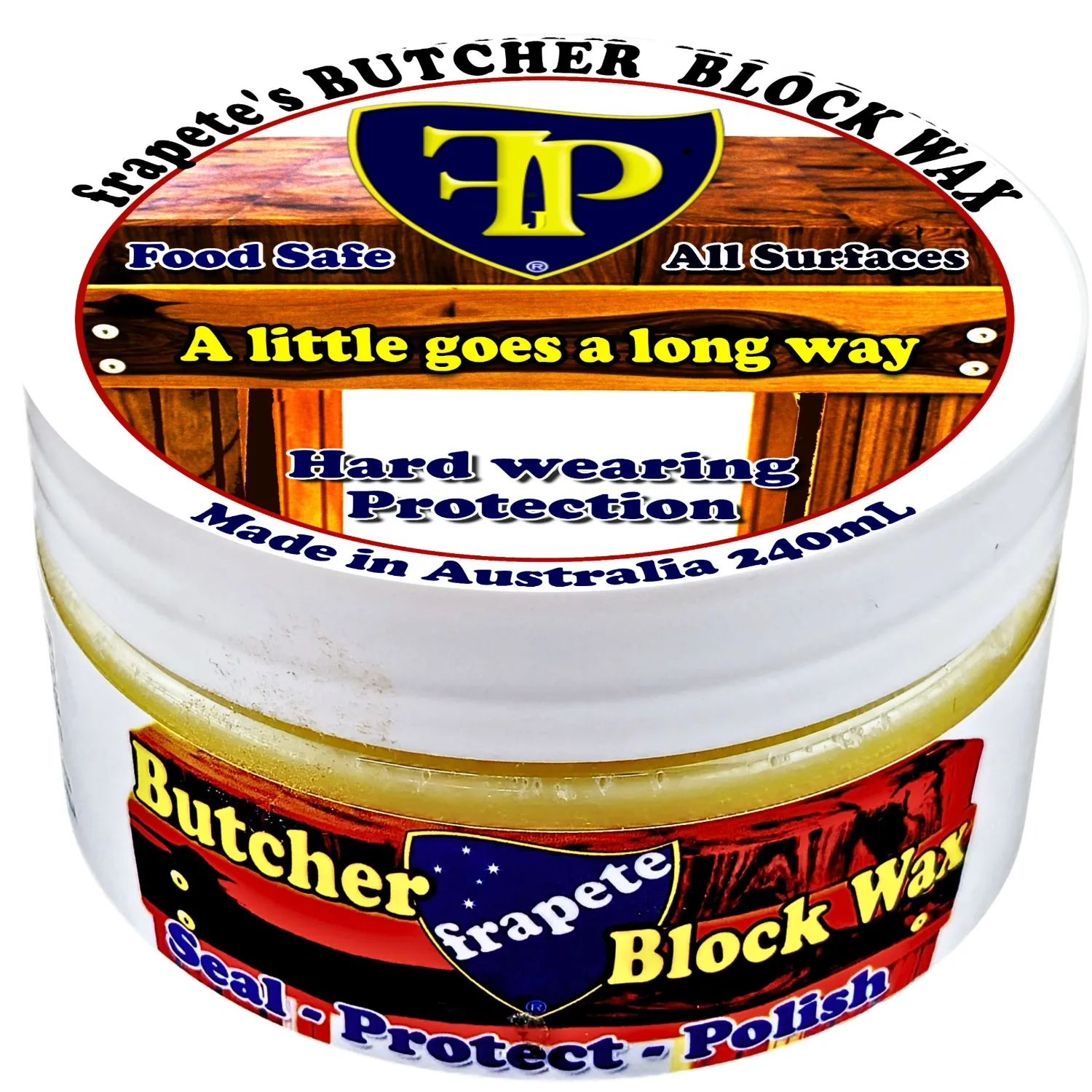 Main Image for frapete butcher block hard wearing wood wax 240