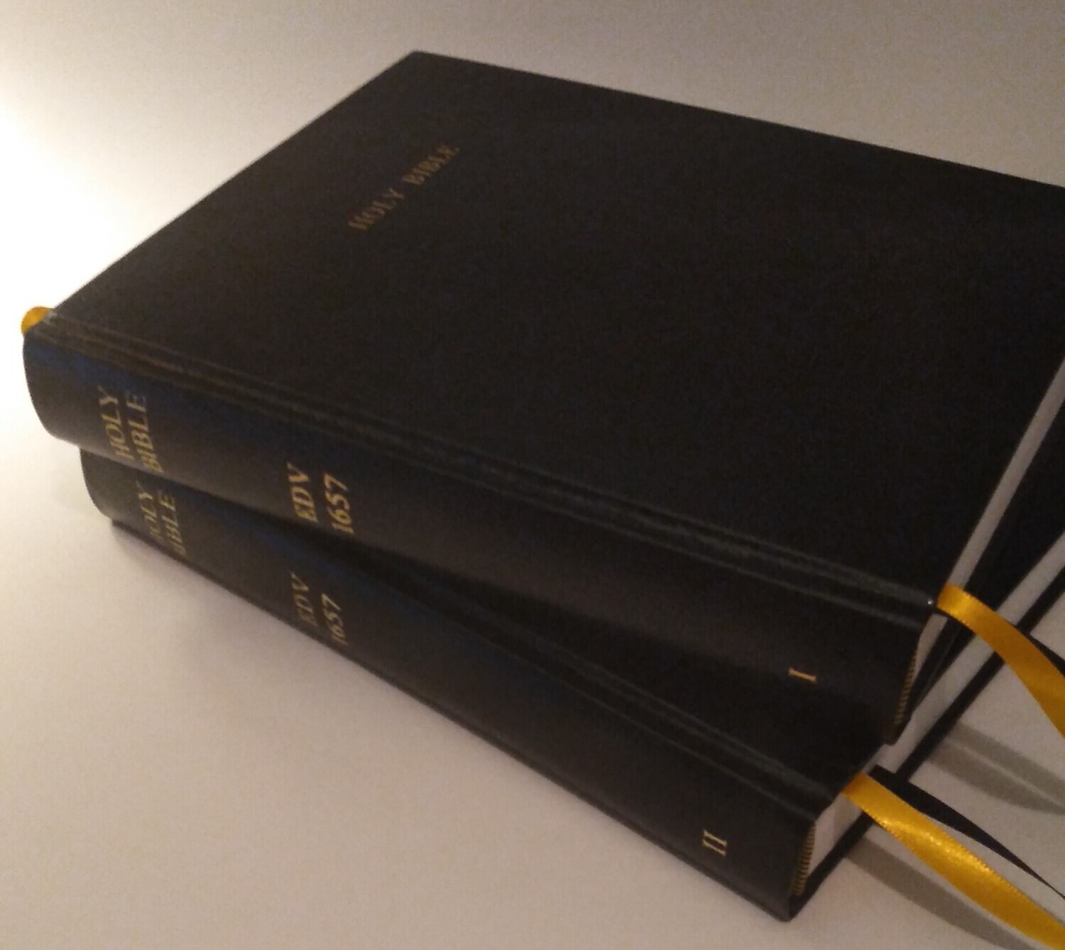 Holy Bible: English Dort Version: 1657. Vols. I-II (Soft-Cover & Deluxe Leather-Bound - One Leather Set Left