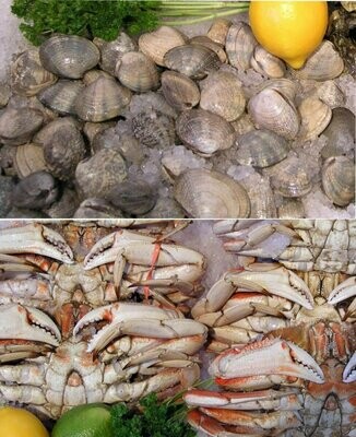 Dungeness Crab and Manila Clams