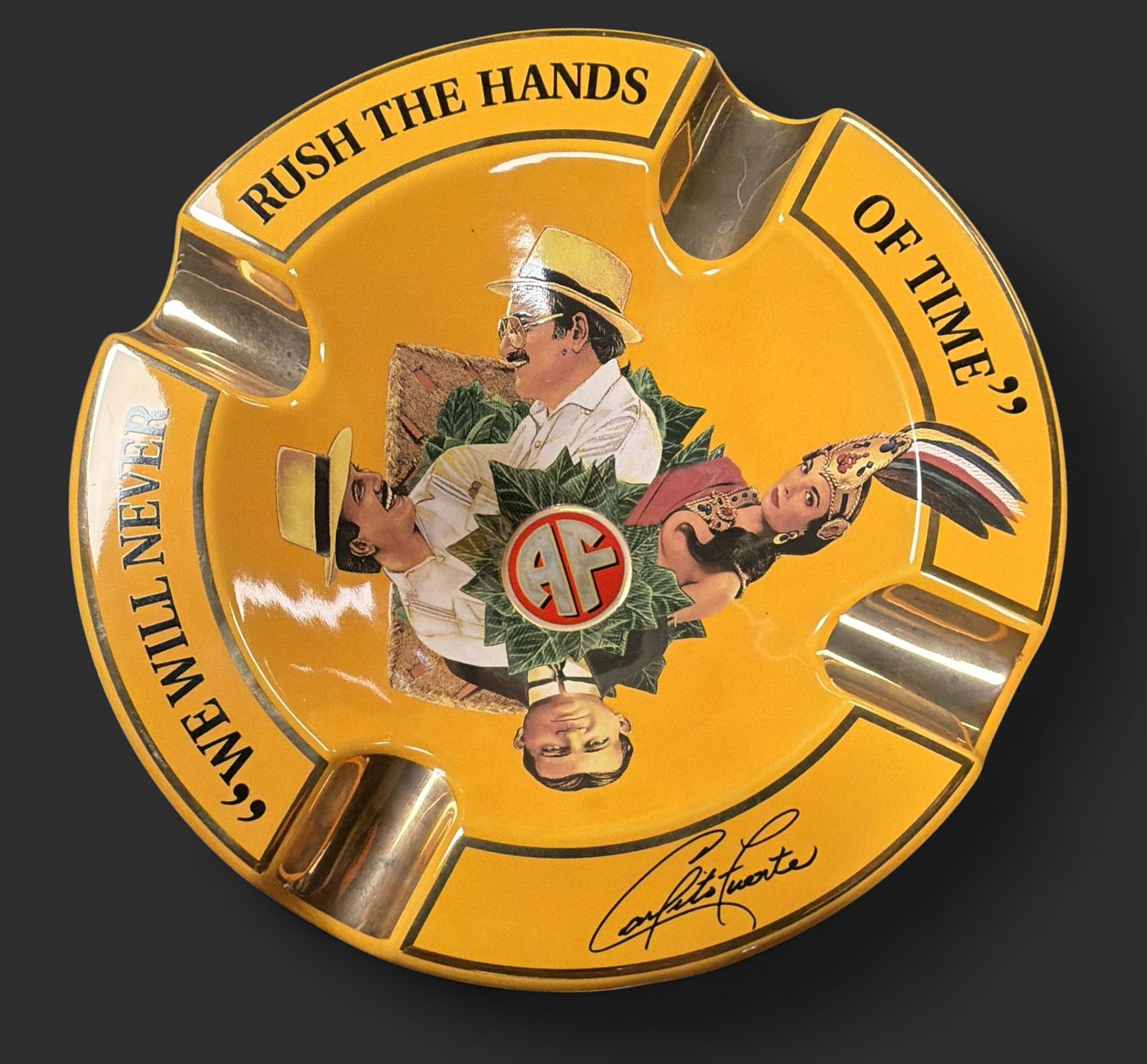 FFOX OXO ASHTRAY YELLOW