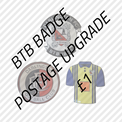 BTB badge postage
