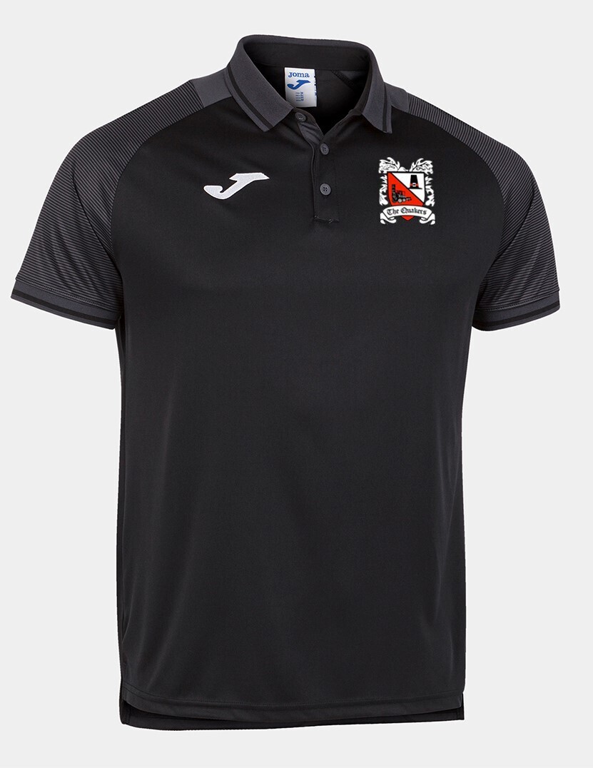 Joma Essential II Polo Black/Anthracite (Adult) Ordered on Request