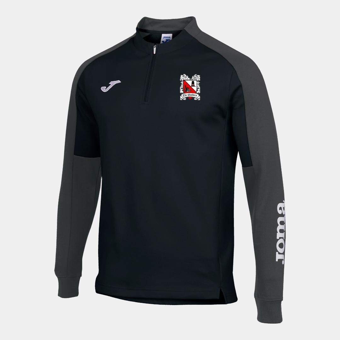Joma Eco Championship Sweatshirt Black and Anthracite (Adult) Ordered on Request