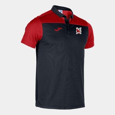 Joma Hobby Polo Black/Red (Adult) Ordered on Request