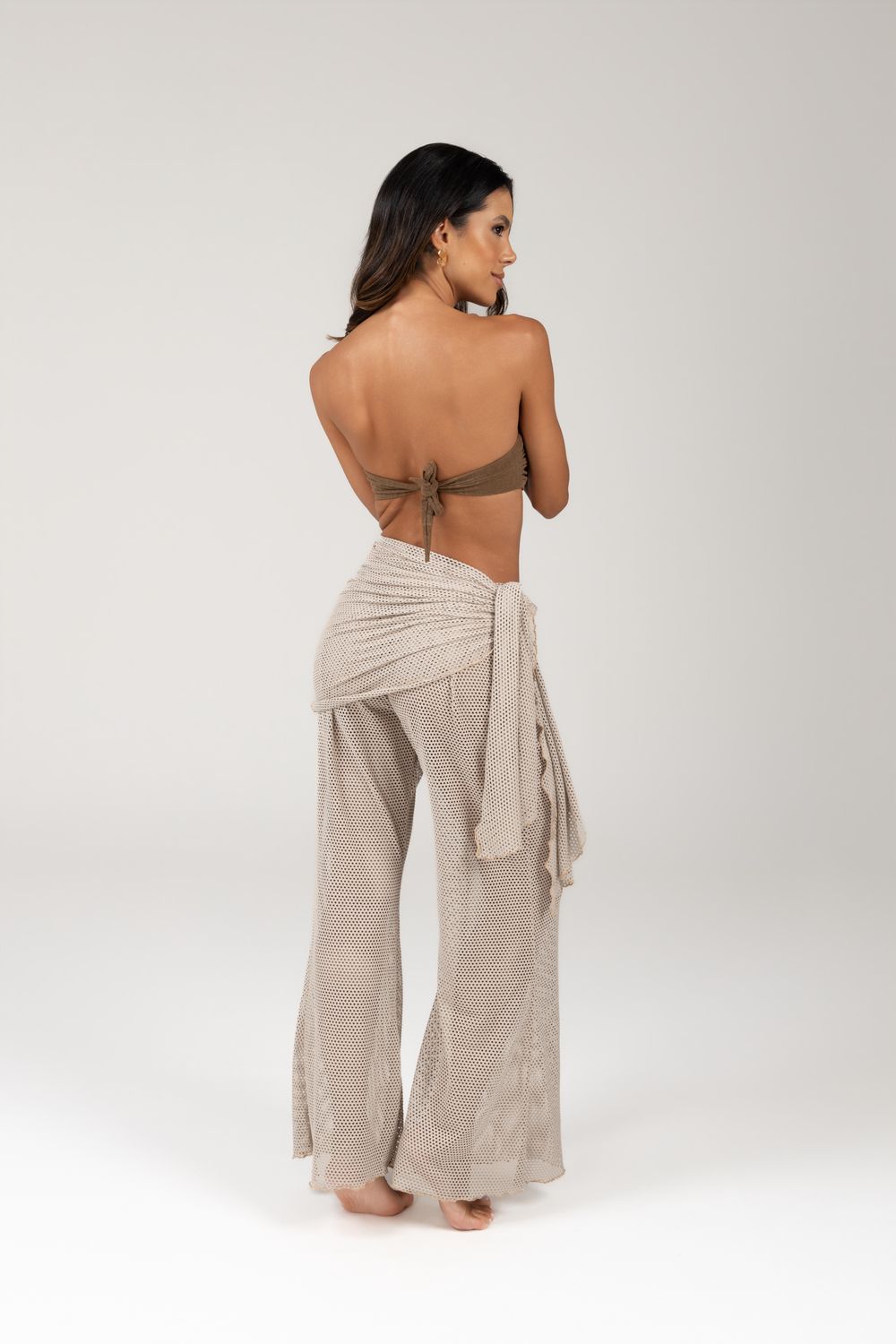 Lace Pants and Sarong Set