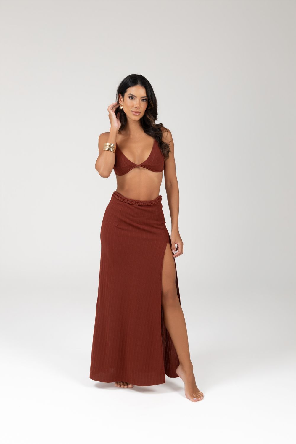 Long Skirt with Side Slit Long Skirt with Side Slit