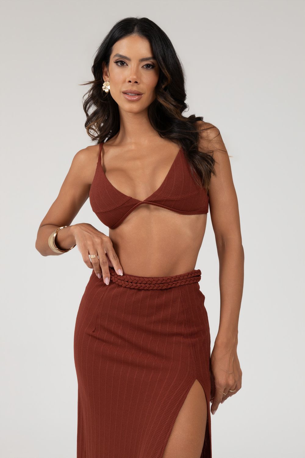 Long Skirt with Side Slit