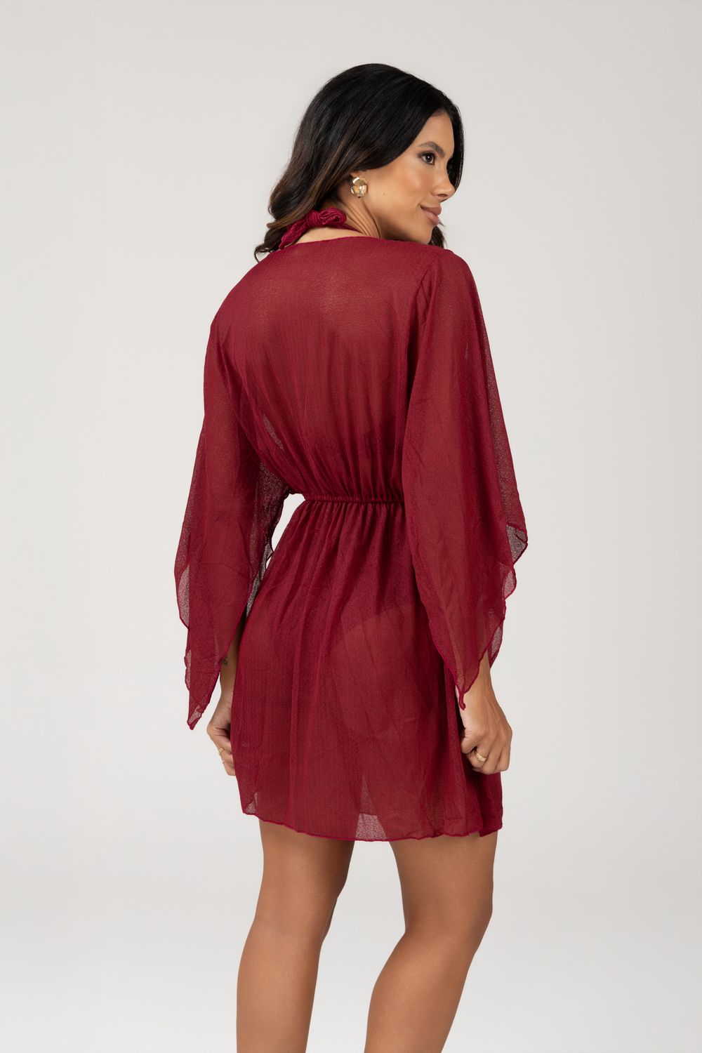 Lace Crepe Cover-Up