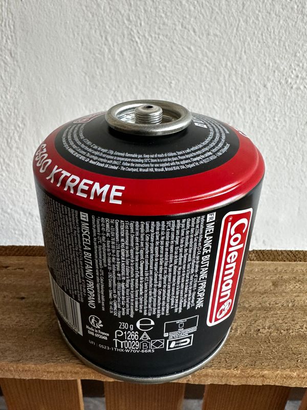 Schraubkartusche 230g Buthan 60% Propan 30% EN417