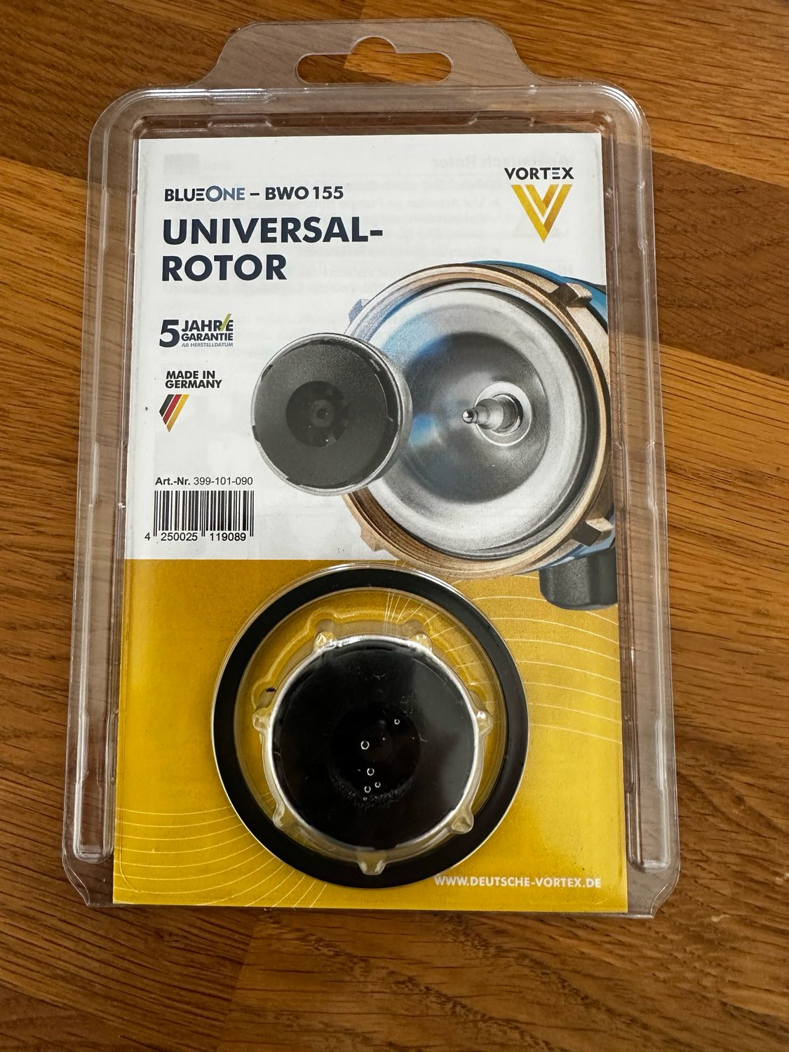 Warmwasser Zirkulationspumpen Ersatzteil Vortex Universal Rotor BWO155