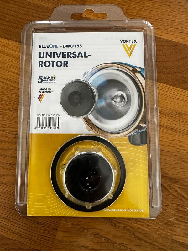 Warmwasser Zirkulationspumpen Ersatzteil Vortex Universal Rotor BWO155
