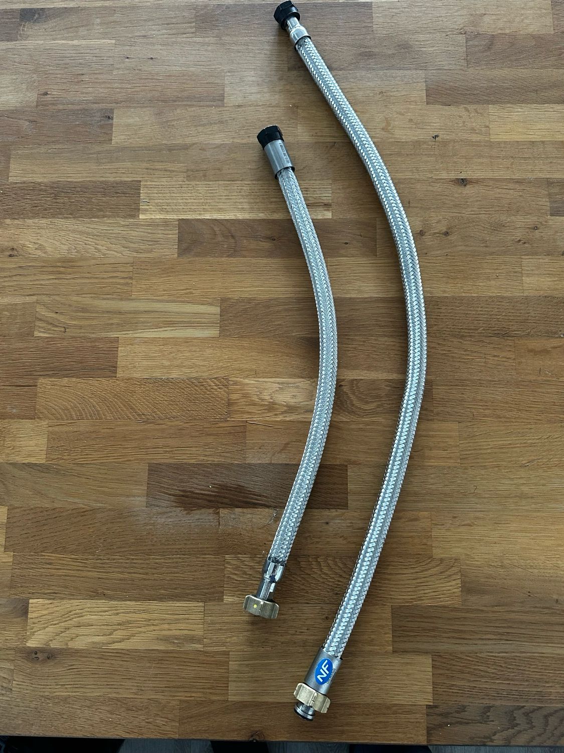 Anschlusslyren Chromstahl Flexibel L450mm