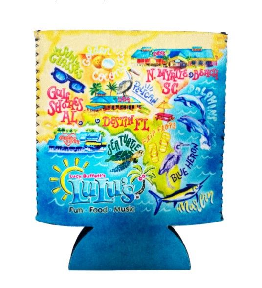 Map Art Koozie, Style: Regular