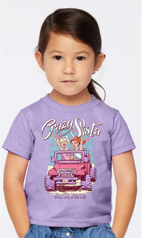 Toddler Crazy Sista Jeep Tee, Color: Lavender, Size: 2T