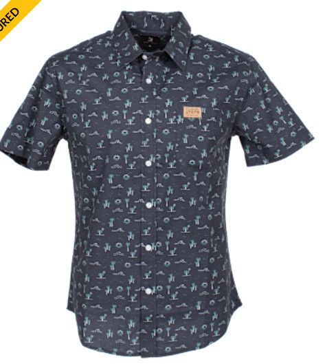 Jack ﹠ Sage Camp Shirt Palm Wave
