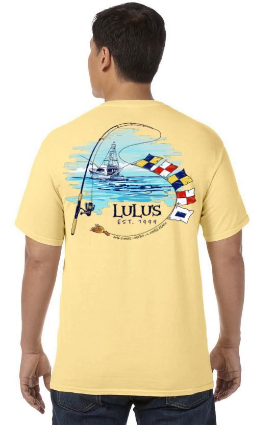 Signal Flags Boat Tee, Color: Butter, Size: SM