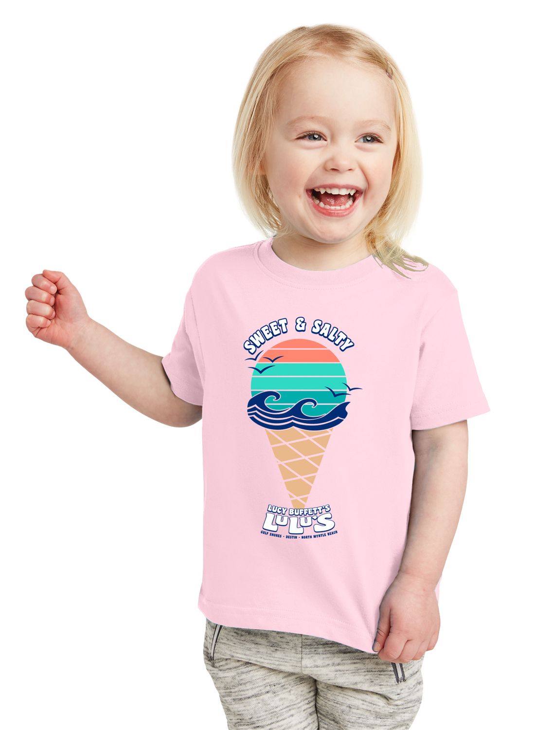 Toddler Sweet n Salty Tee, Color: Ballerina, Size: 2T