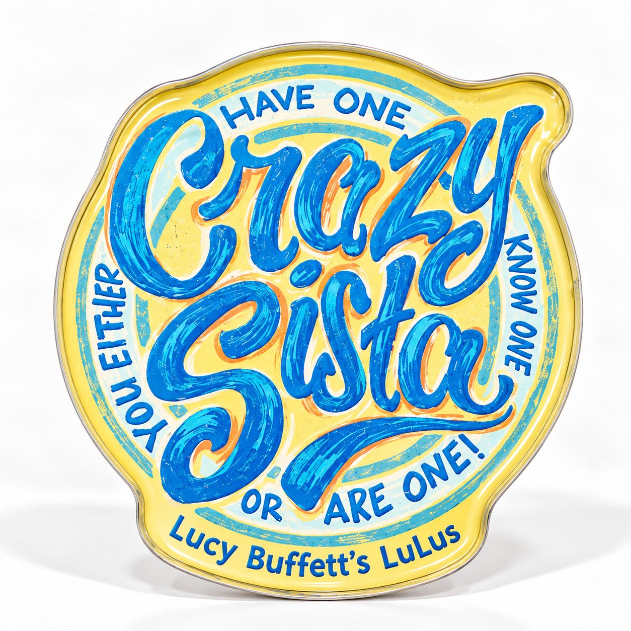 LuLu's Classic Magnets Acrylic Crazy Sista Logo