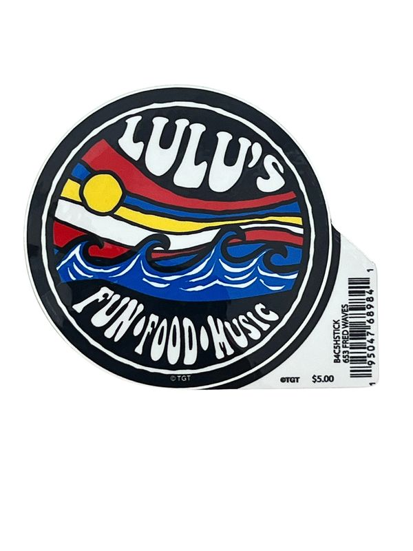 LuLu's Classic Stickers LG *Fun Food Music  Waves FRED
