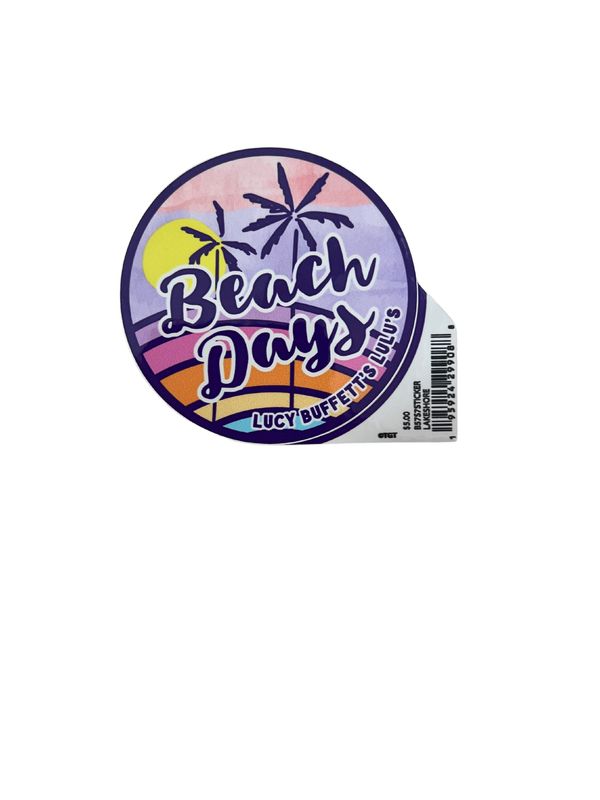 LuLu's Classic Stickers LG Lakeshore Palm Sun