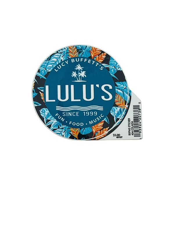 LuLu's Classic Stickers LG *Colada Coastal