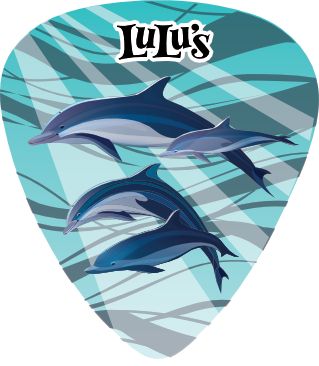 Guitar Pick Dolphin Family LuLu's