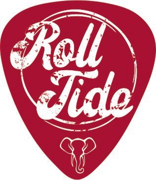 Guitar Pick Roll Tide