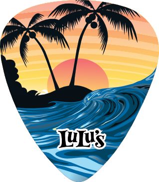 Guitar Pick Surf Beach Sunrise LuLu's