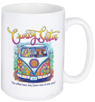 15oz Coffee Mug Crazy Sista Bus