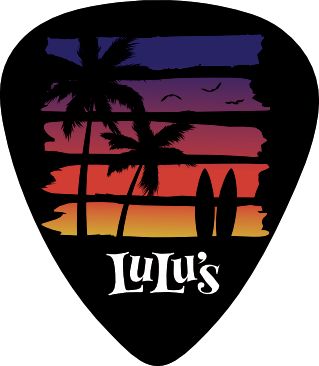 Guitar Pick Sunset Vibes LuLu's