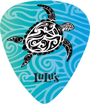 Guitar Pick Blue Honu LuLu's