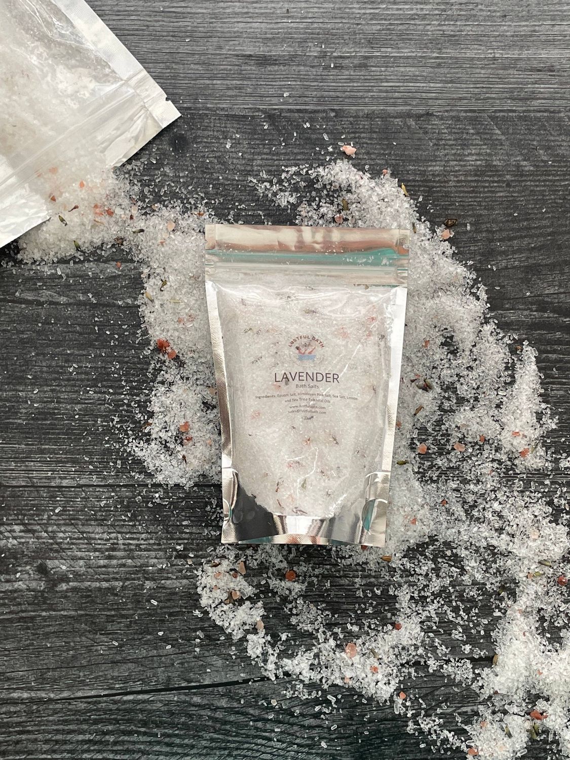 LAVENDER BATH SALT, Size: 5 oz