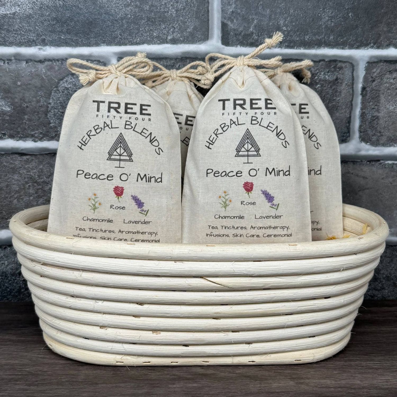 Peace O' Mind Herbal Blend 4-Pack Sachet Set | 4" x 6"