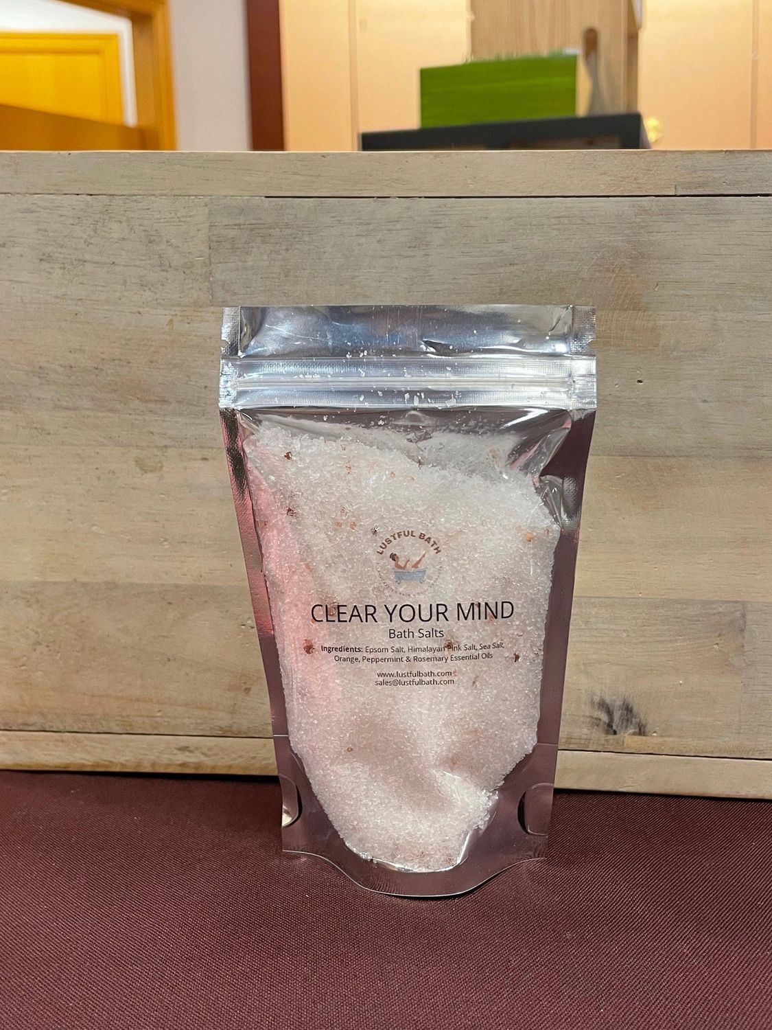 CLEAR YOUR MIND BATH SALT, Size: 5 oz