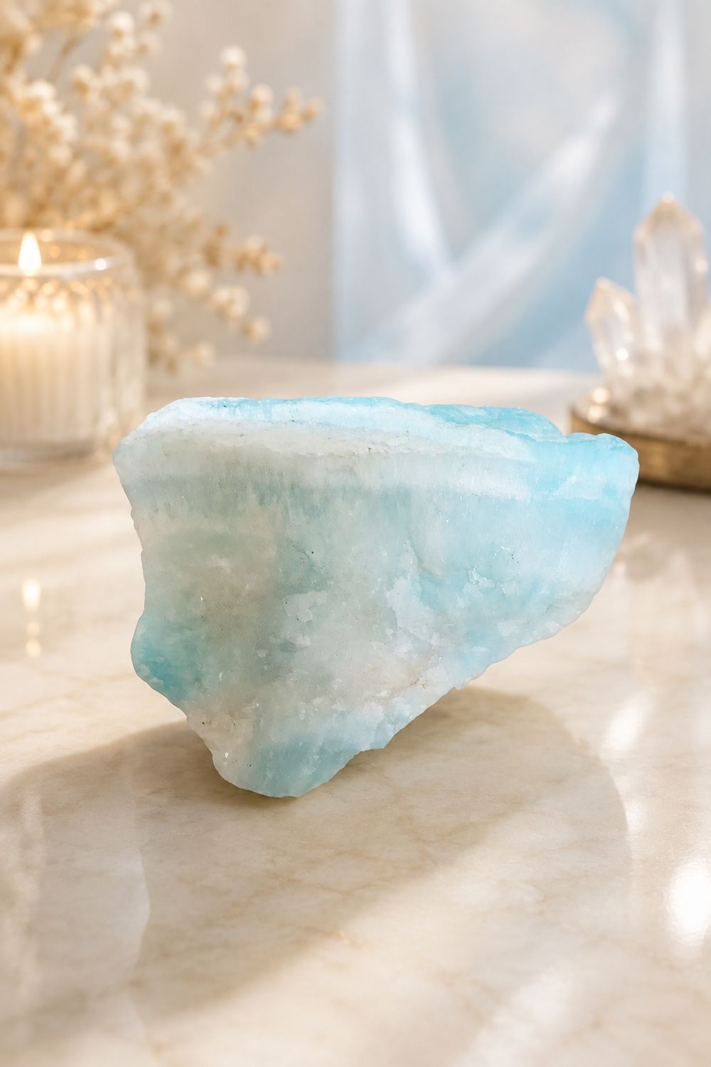Raw Blue Calcite