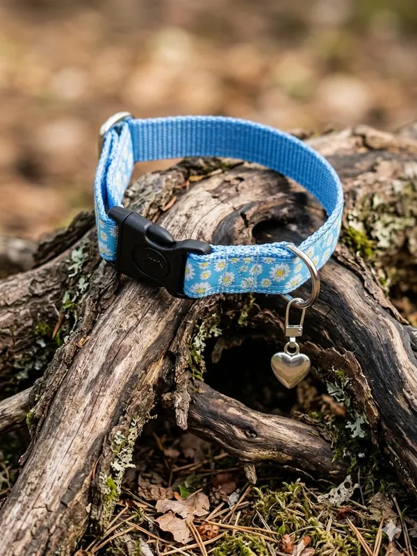 Hundehalsband Gänseblümchen