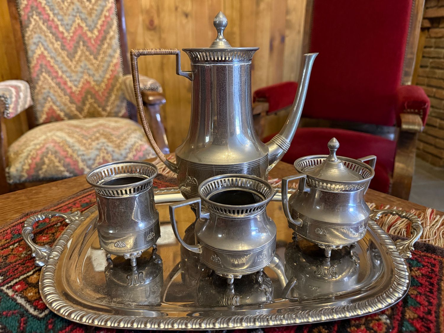 Koffie- en Theeservies op Dienblad