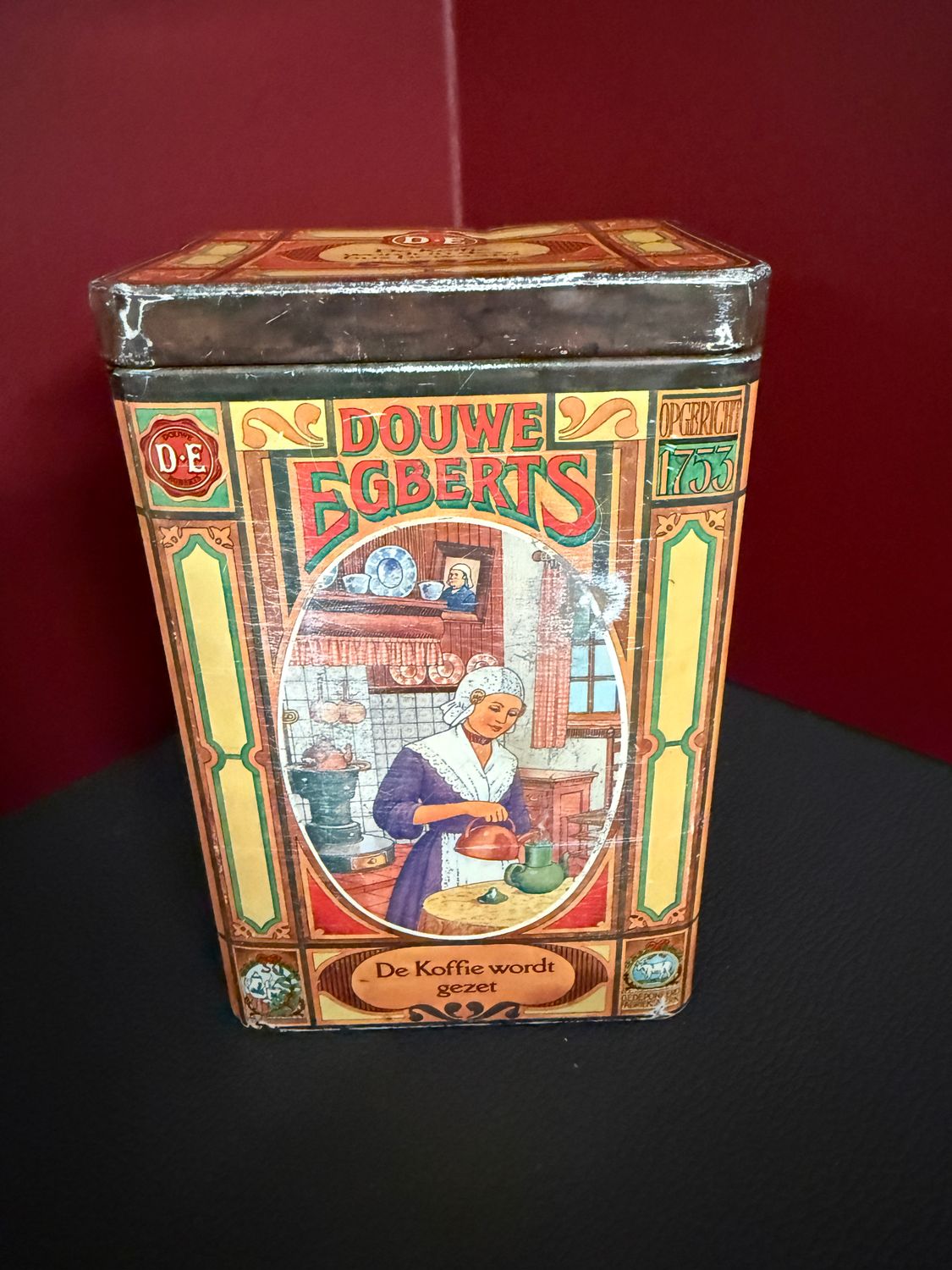 Douwe Egberts koffieblik