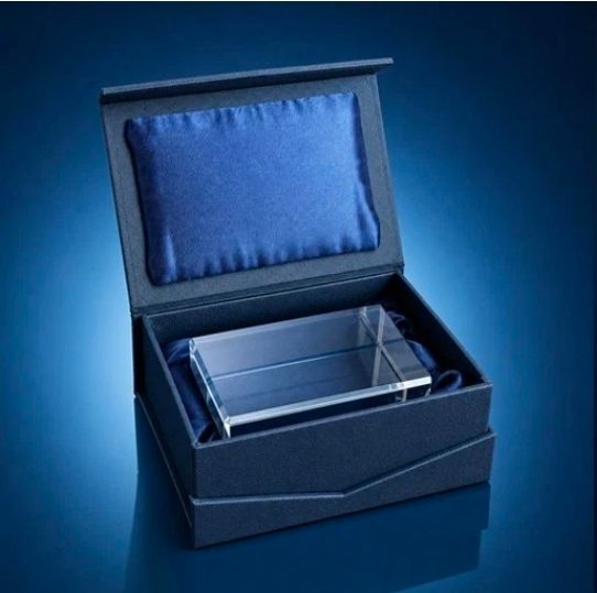 K9 crystal 50x50x80mm custom inner engraving