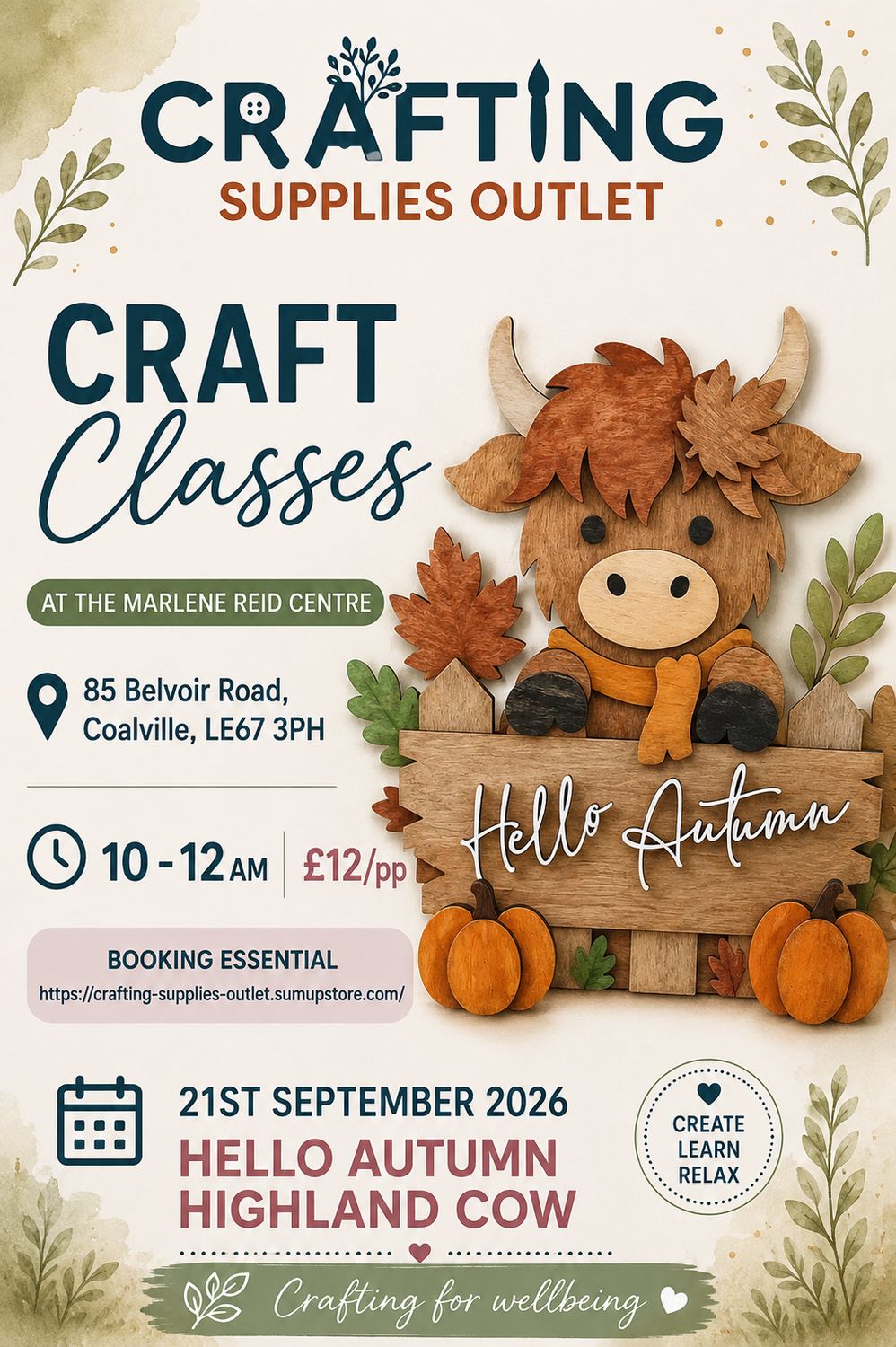 21st September Hello Autumn Highland Cow