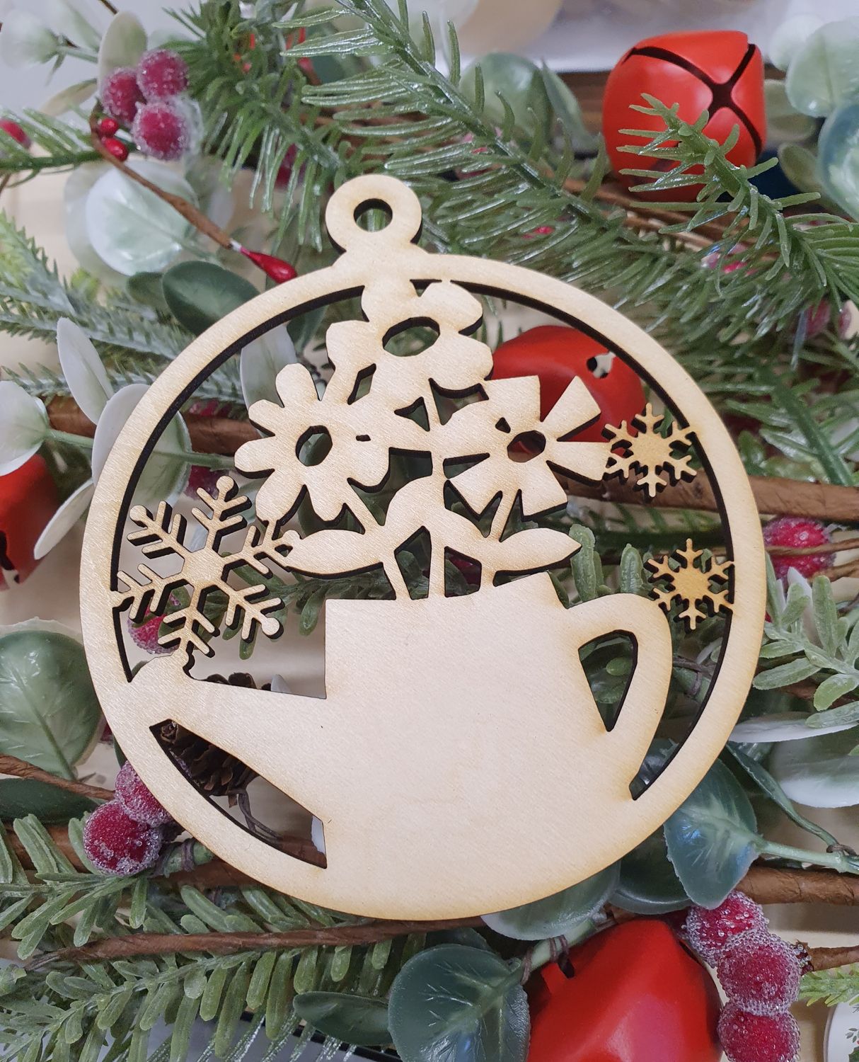 Wooden Gardening Christmas Bauble