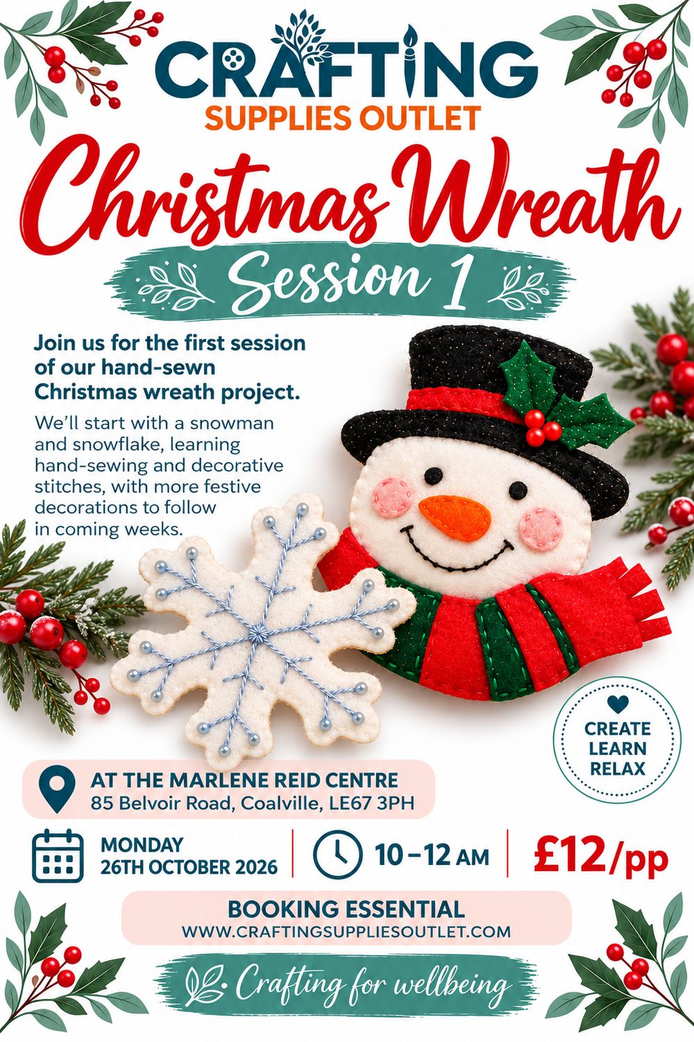 26th October - Christmas Wreath Session 1 26th October - Christmas Wreath Session 1