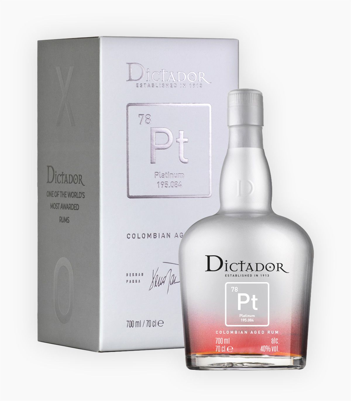 Dictador Rum Platinum – 70 cl