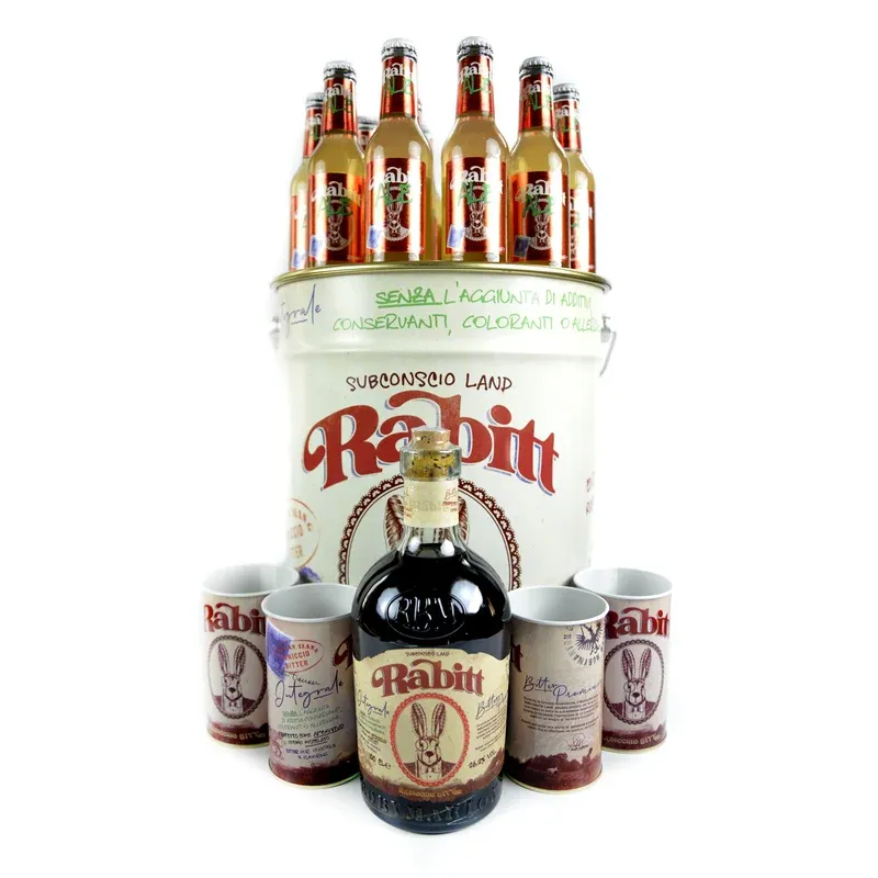 Rabitt Bitter Pouf Box – Bitter 1 L + 12 Rabitt Ale + Accessori