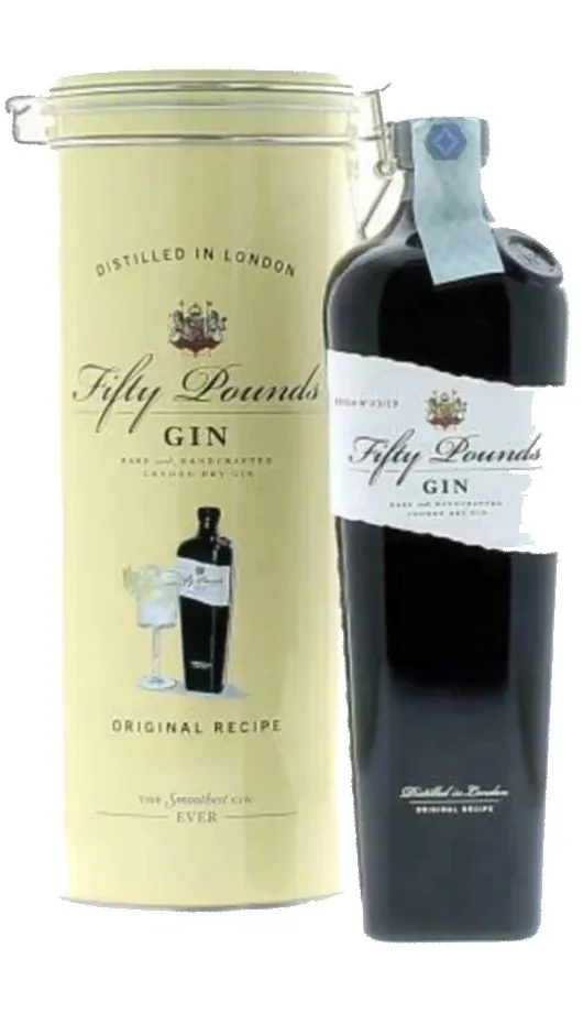 Fifty Pounds London Dry Gin — Cofanetto — 70 cl