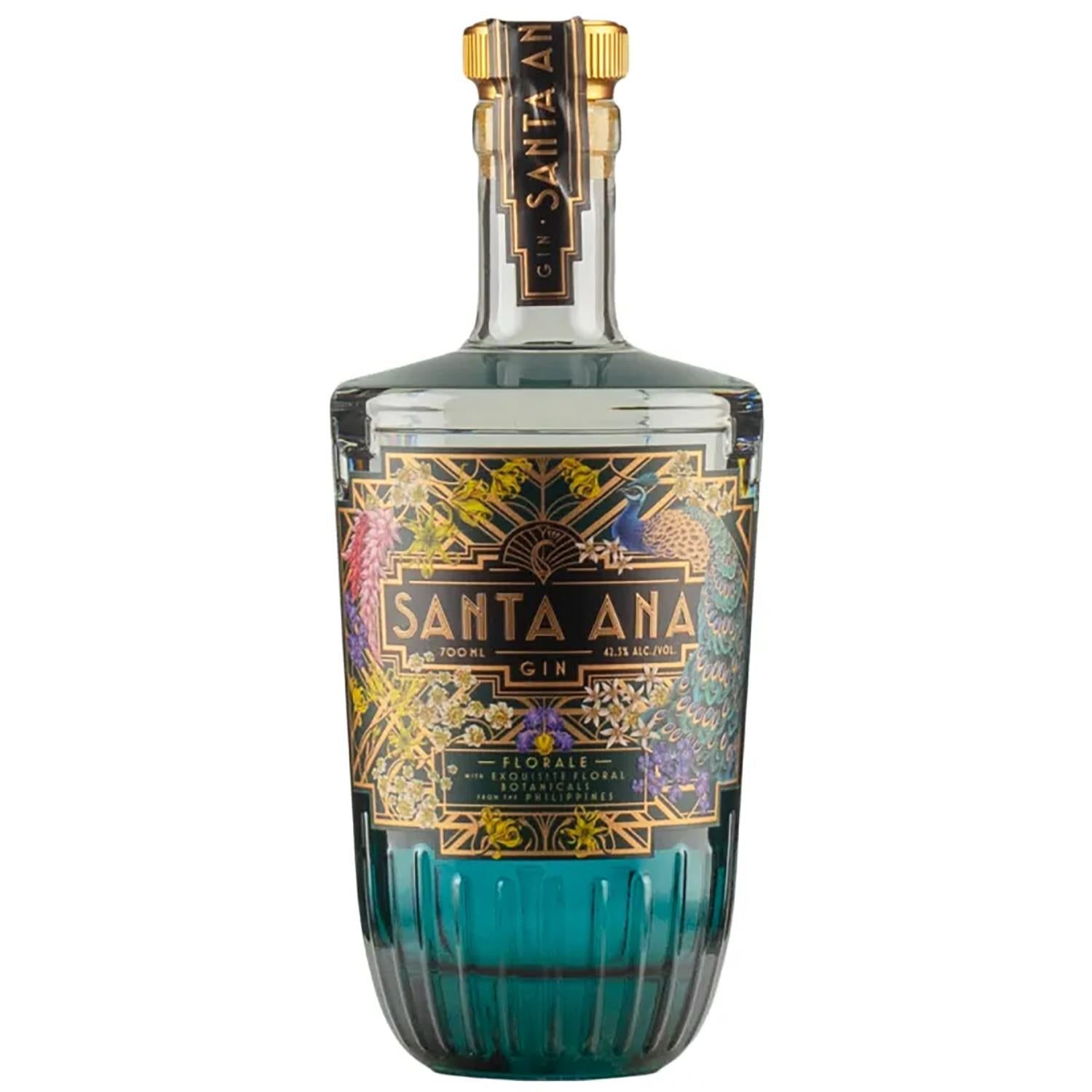 Santa Ana Florale Gin — Confezione Regalo con 2 Bicchieri — 70 cl