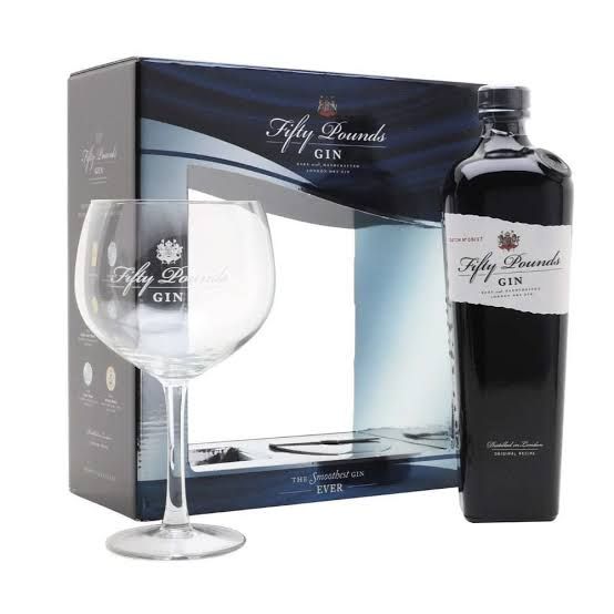 Fifty Pounds London Dry Gin — Confezione Regalo con ballon — 70 cl