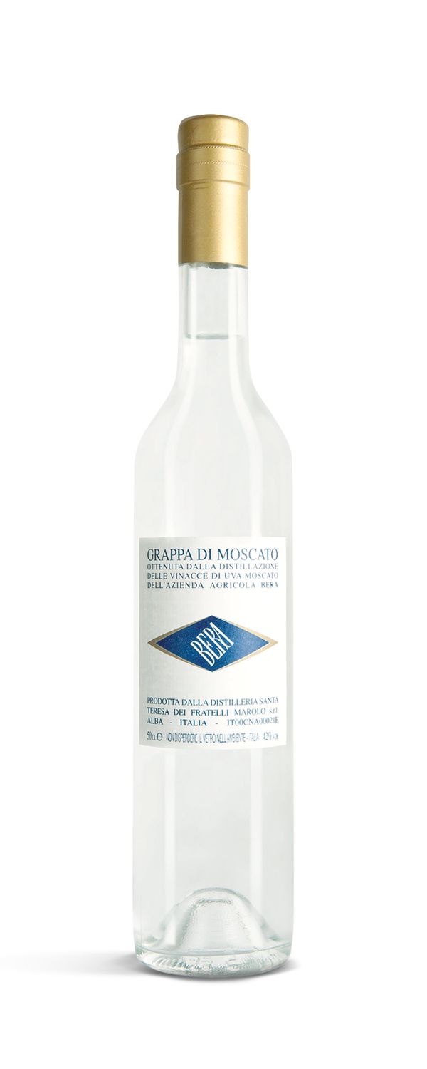 Bera Grappa di Moscato – Distillato di Vinacce 0,5 L