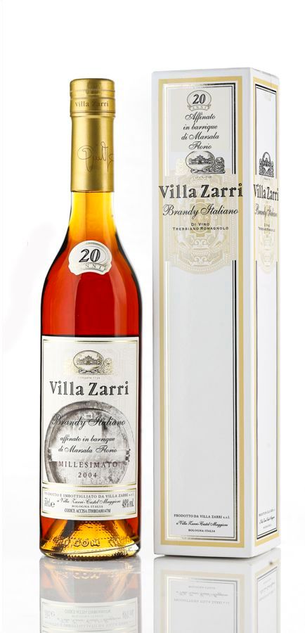 Villa Zarri Brandy Millesimato 2004 20 Anni Marsala Florio 50 cl